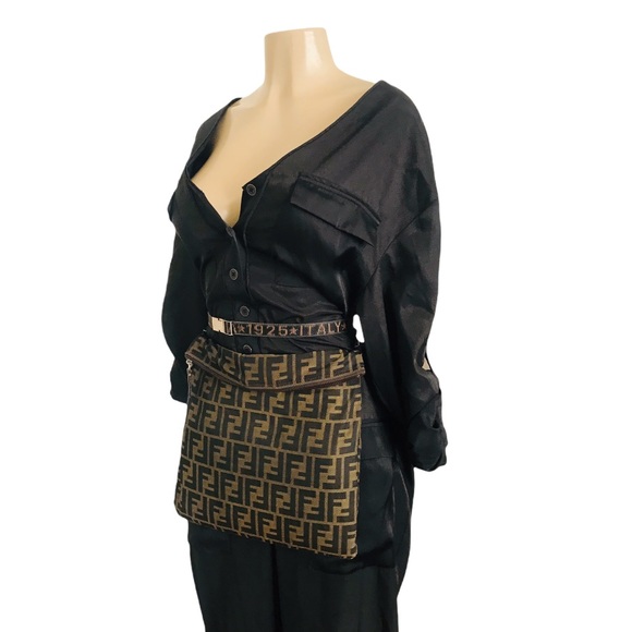 Fendi Zucca Print Convertible Crossbody Fanny Pack Shoulder Bag - Picture 16 of 16